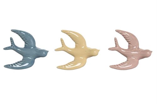 DP-204969 DECORACAO PAREDE GRES 12X4X11 ANDORINHA 3 SORT.