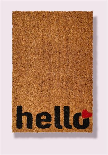 979900 TAPETE FIBRA COCO 40X60CM HELLO