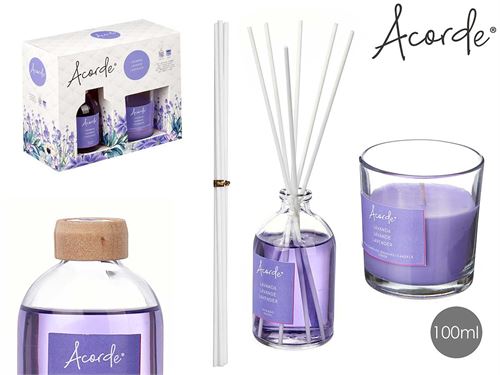 SET AROMA CASA LAVANDA 100ML 30H