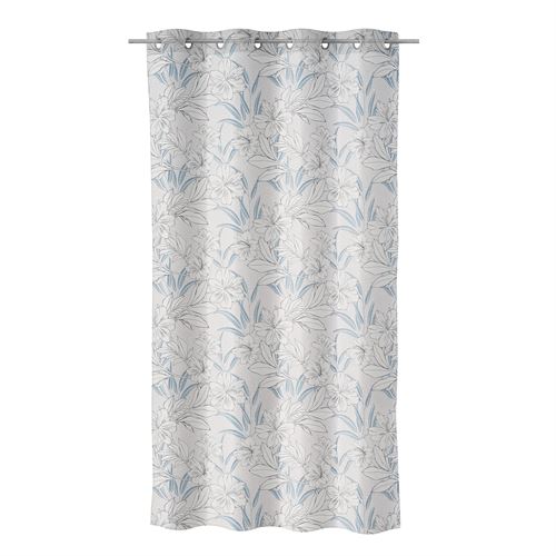 803073 CORTINADO FLAT FABRIC SLUB LILY AZUL 140X260CM