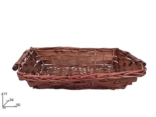 248948 CESTO VERGA RECTANGULAR 54CM