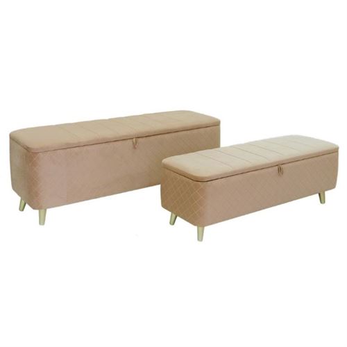 135932901 BANQUETA TAUPE ST2 100x40x48/80x35x38cm