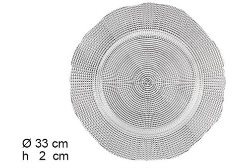 MARCADOR POLIRESINA 33CM PRATA