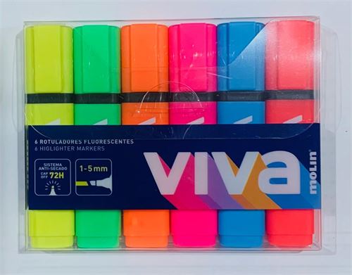 RTF240-06W MOLIN MARCADORES FLUORESCENTE VIVA