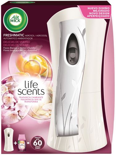 AIR WICK FRESH MATIC DIFUSOR COMPLETO DELICIAS VERAO 250ML