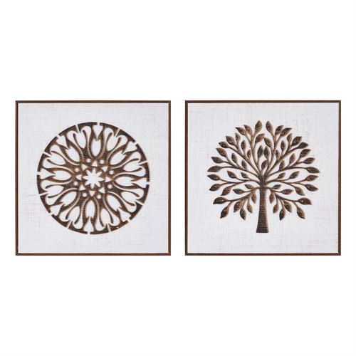 803636 QUADRO A LASER C/ MOLDURA 2/M 41,50X2X41,50CM