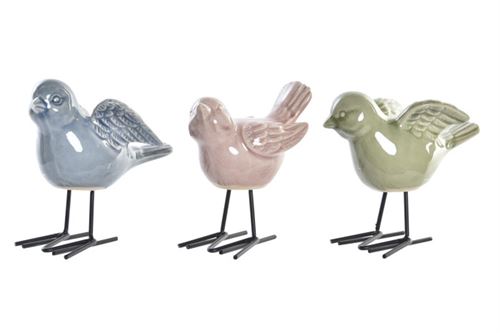 FD-195076 FIGURA PORCELANA METAL 14,5X9X13,5 P SSARO 3 MOD