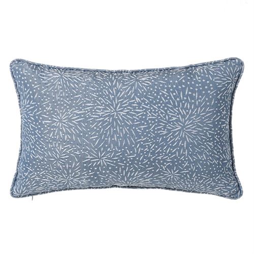 ALMOFADA JACQUARD LOVING 20 AZUL 50X33CM