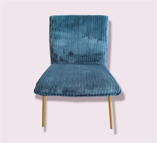 P070284414 CADEIRA 7MYKT151-7-CB25T-34 AZUL PETROLEO 67x68x81cm