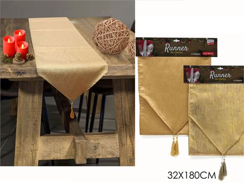 412172 CORREDOR MESA 32X180CM OURO 2SORTIDOS