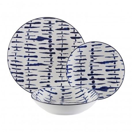 22460001 SERVIÇO CERAMICA 18PÇS SARAH AZUL