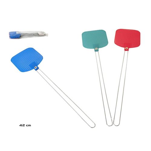 883047 MATA MOSCAS C/CABO METAL 42CM 3 SORTIDOS