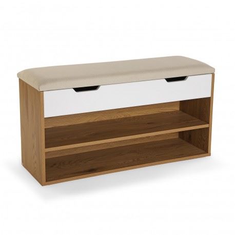 21810084 SAPATEIRA C/1GAVETA MDF/POLIPELE 90X30X47CM