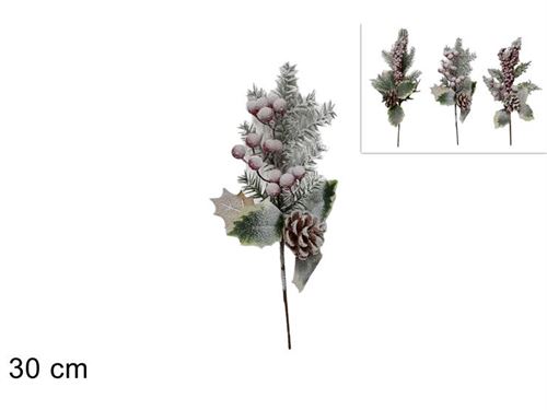 204109 FLOR NATAL BAGAS 30CM