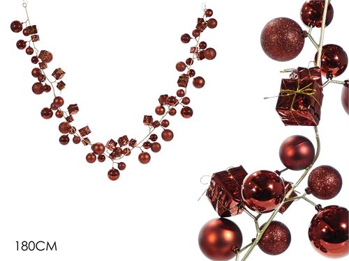 308241 GRINALDA VERMELHA 180CM