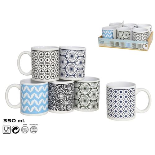 976923 CANECA 350 ML CERAMICA SEVILLA 6 SORT
