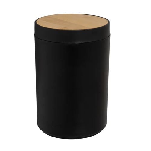 805217 BALDE 5 LITROS PP-BAMBÚ PRETO 18 X 18 X 27 CM
