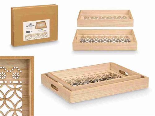 11222 TABULEIRO MDF SET2 40X30X5-35X25X5CM