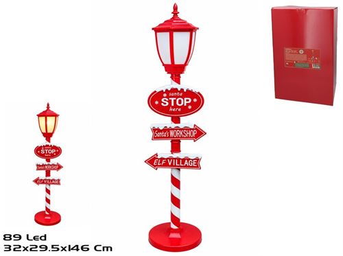 692722 POSTE LED POLO NORTE 32X29,5X146CM