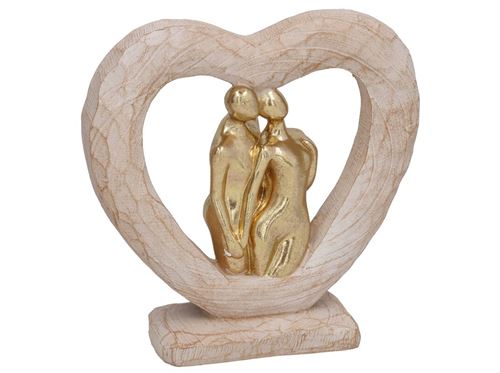 397542 FIGURA DECO AMOR 21,5X6,2X21,5 CM RESINA
