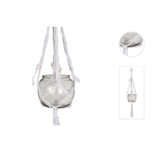 03635 VASO C/ MACRAME 13/18x15x95cm
