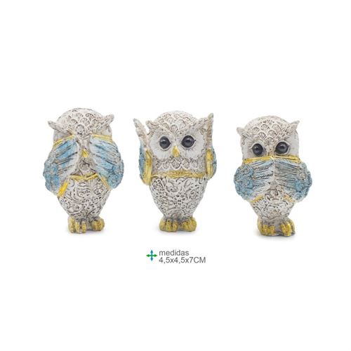 MR-78263 MOCHO RESINA 4,5x4,5x7cm