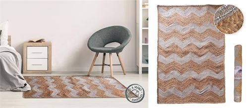 65743 TAPETE FIBRA PICOS 90X140CM