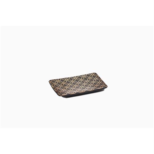 P094384027 SABONETEIRA B4218A-4 PRETO 13X9X1,5CM