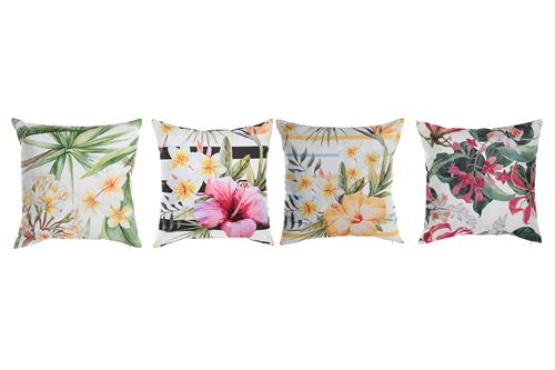 TX-205808 ALMOFADA DE POLIÉSTER 45X15X45 400 GR, FLORES 4 VARIEDADE