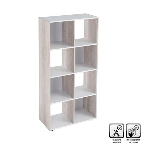 136321 ESTANTE 6 PRATELEIRAS MDF BRANCO 60X29X120CM