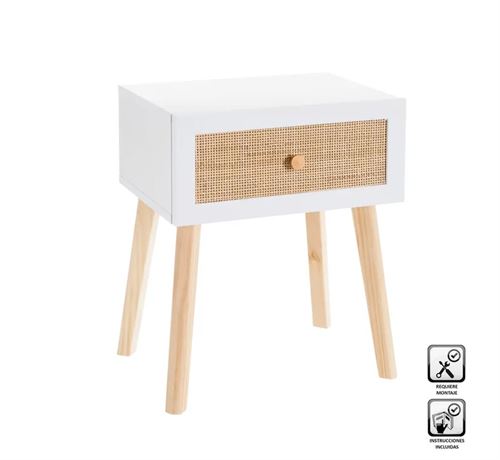 803494 MESINHA 1 GAVETA MDF 40 X 30 X 50 CM