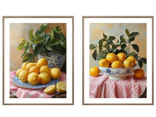 661872 QUADRO 40X2X50CM LARANJAS