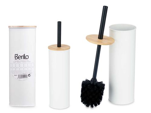 91017 PIAÇABA METAL TAMPA BAMBU BRANCO 27CM