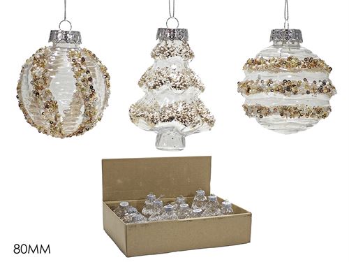 308040 BOLA NATAL 8CM SORT