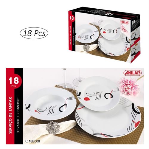 SERVIÇO JANTAR 18 PCS