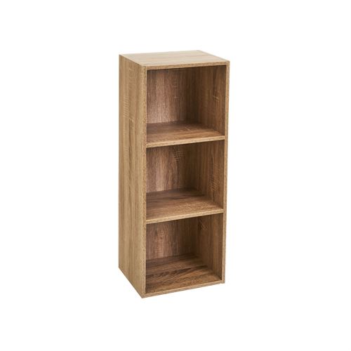 803498 ESTANTES 3 PRATELEIRAS CUBE PB NATURAL 30 X 24 X 80 CM