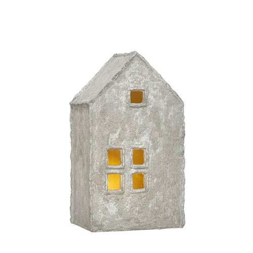 81772 NATAL - CASA EM POLIRESINA COM LED´S 20CM