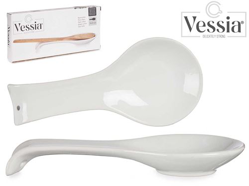 91861 POUSA COLHERES CERAMICA BRANCO