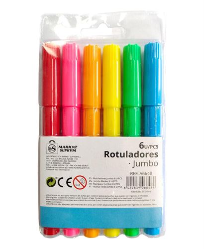 A6648 CJ- 6 ROTULADORES JUMBO
