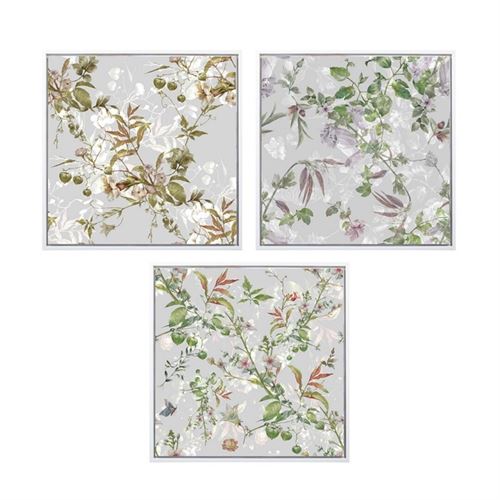 209166 QUADRO FLOWERS 40X40X2,5CM 3 ST.