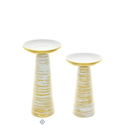 28633 CERÂMICA DECORATIVA - CASTIÇAL C 13,00 L 13,00 A 25,00