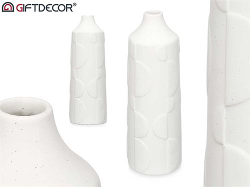 94224 JARRA CERAMICA DECORATIVA 11 x 11 x 30 cm.