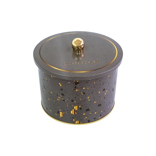 13323622 CAIXA METAL REDONDA MOCA Ø14X9CM 1.7L