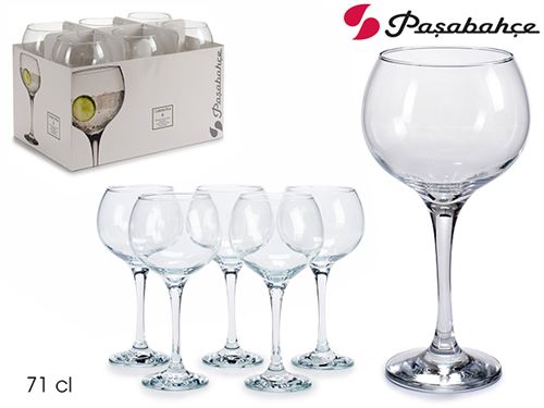 42594 C/6 COPOS VIDRO CUBATA 710ML