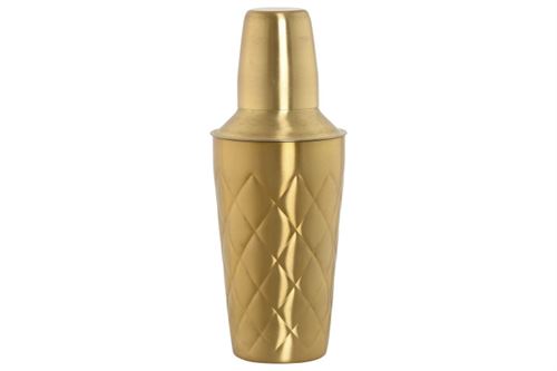 PC-214622 SHAKER INOX 9,5X9,5X22 500 ML, MATE DOURADO