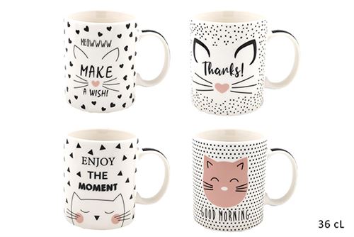MUGCAT001 CANECA CERAMICA 36CL GATO
