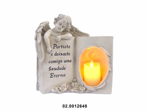 02.QTY818117FD-1-P ANJO C/FRASE MARFINITE 30X28X14CM