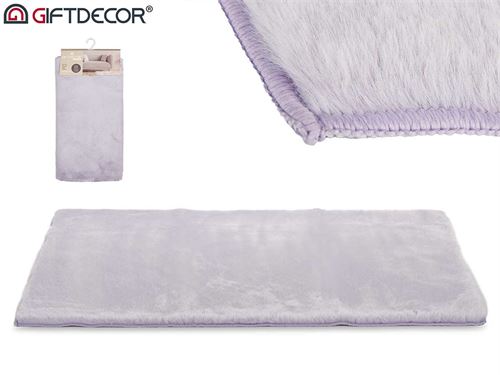 59479 TAPETE PELO CURTO LILAS 60X90CM POLIESTER