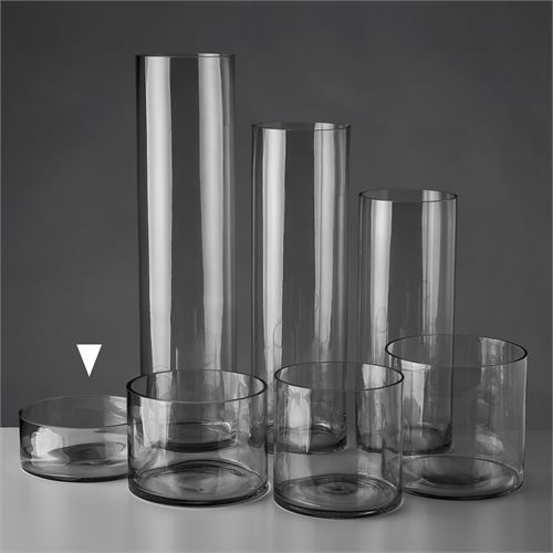 802581 VASO CILÍNDRICO VIDRO 20 X 20 X 8 CM