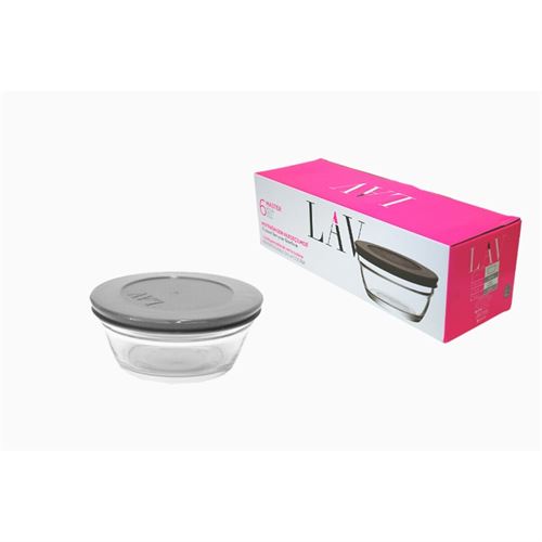 P161291736 CJ.TAÇAS VIDRO LV-MST243 C/TAMPA 250CC (S/6PCS)